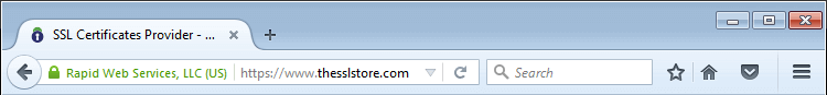 Mozile Green Bar SSL