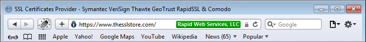 safari Green Address Bar